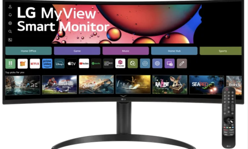 34″ Curved Ultrawide Smart Monitor $269