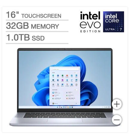 Dell Inspiron Plus 16 Touchscreen Intel Evo Platform Laptop – Intel Core Ultra 7 155H – 1920 x 1200 – Windows 11 Home – 32GB RAM – 1TB SSD price was $949.9 -> $899.9