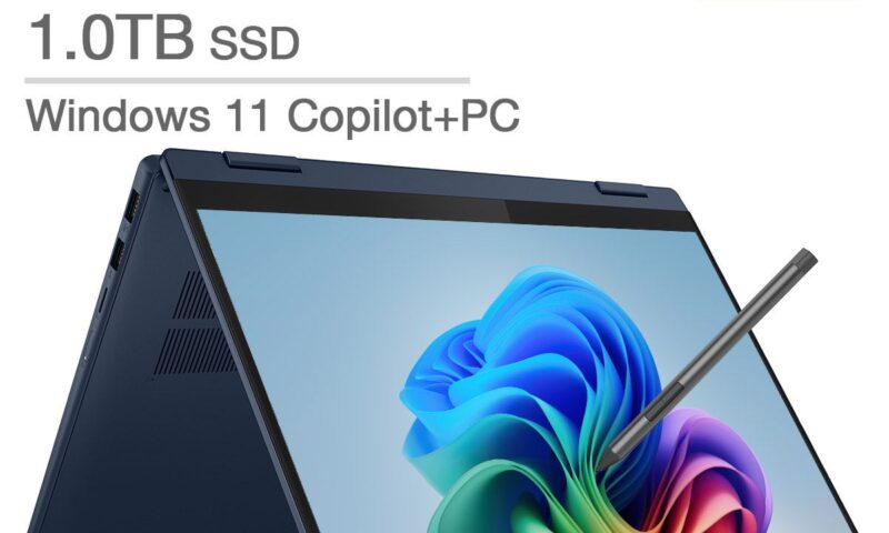 Lenovo IdeaPad 5 2-in-1 14 Touchscreen Copilot+ PC – AMD Ryzen AI 7 350 – WUXGA (1920×1200) IPS – Windows 11 Home – 16GB RAM – 1TB SSD price was $799.99 $649.99