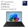 LG gram 17 Copilot+ PC  Thin and Lightweight Laptop  Windows 11 Home  Intel Evo Edition – Intel Core Ultra 7  32GB RAM  2TB SSD  Black price was $1799.99 $1499.99